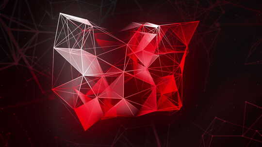 立方体设计中的3D线条移动