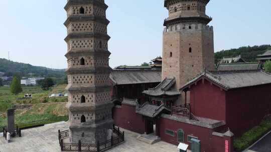 航拍山西晋城海会寺