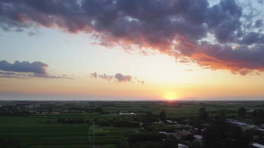 农村夕阳视频素材模板下载