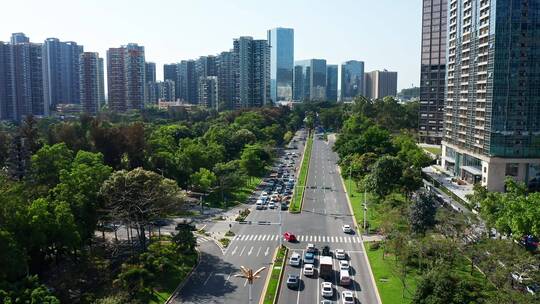 深圳侨香路航拍前进