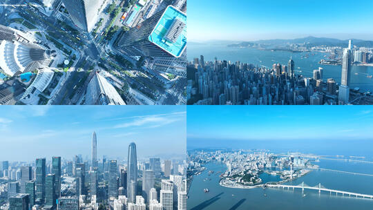 香港深圳广州澳门珠海合集粤港澳大湾区航拍