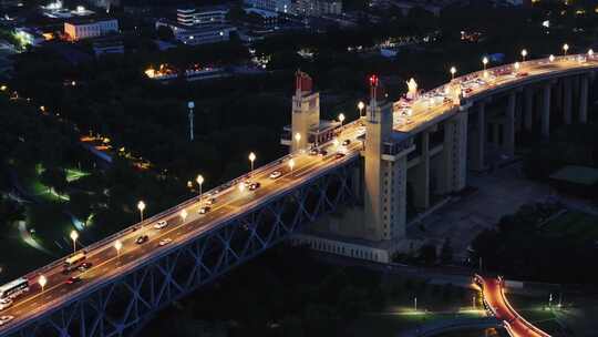 城市夜景 车水马龙