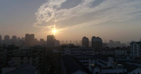 城市航拍 福建 莆田 城区 城市