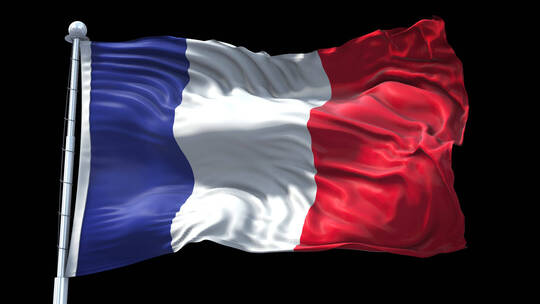 法国国旗旗帜标志logo带通道