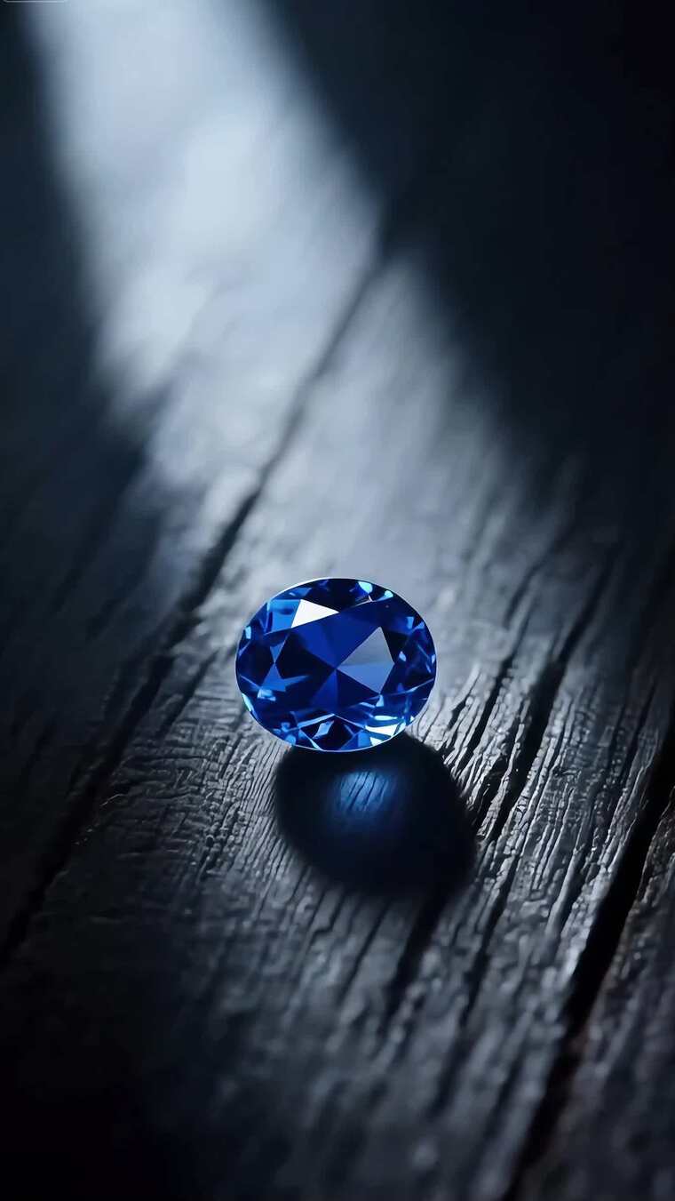 蓝色宝石微距特写素材