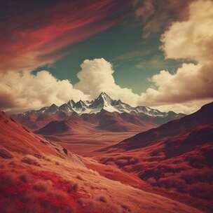 山节目教育_赤云掩映雄山