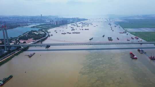 湖南洞庭湖长江码头港口航运