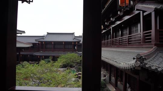 杭州拱墅区香积寺建筑视频