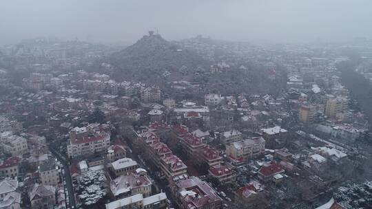 青岛雪景青岛冬天