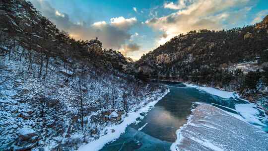 崂山雪景