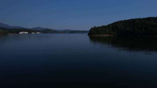 孝感观音湖水库景区航拍