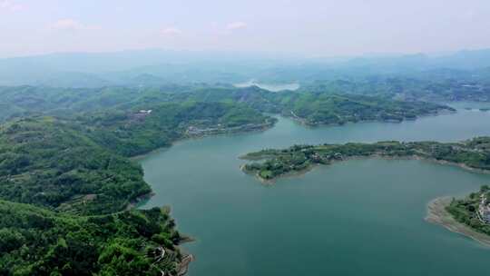 陕西安康瀛湖景区 汉江河流