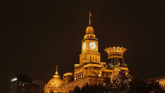 上海外滩，陆家嘴夜景