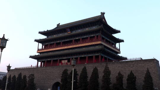 北京正阳门城楼西特写