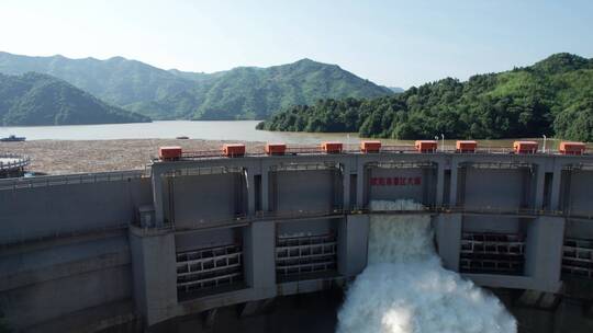 【4k合集】湖南欧阳海水库大坝开闸泄洪视频素材模板下载