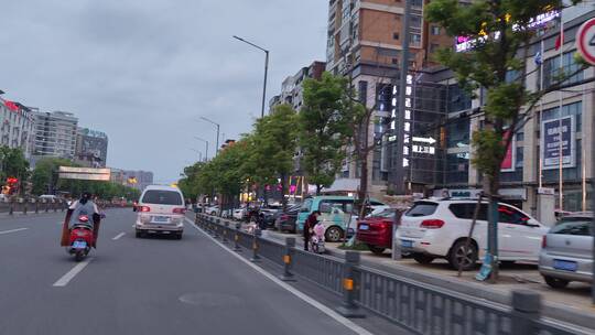 城市道路马路街头景象实拍