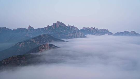 青岛大珠山平流雾