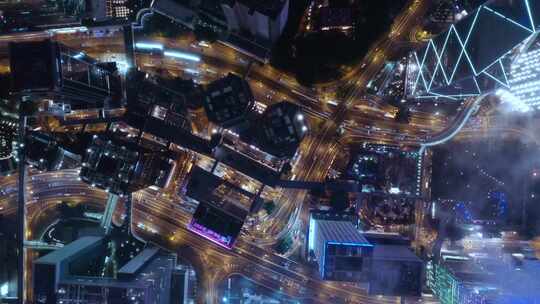 香港航拍夜景