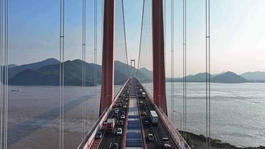 西堠门大桥 夜景 舟山跨海大桥 桥梁