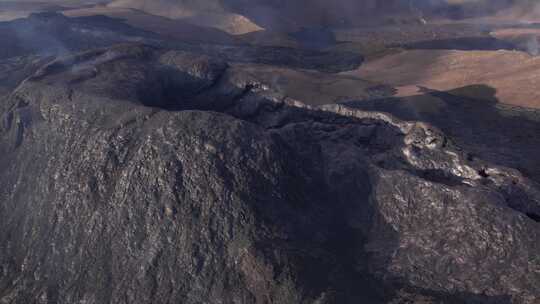 火山，熔岩流，火山，喷发