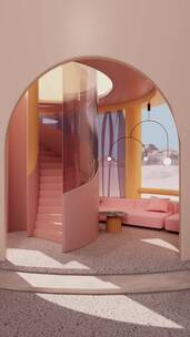 iDSTORE-三维渲染超现实主义室内家居场景