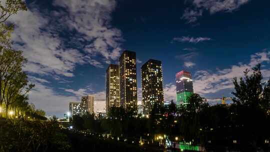 通州运河商务区夜景