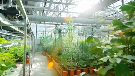 农业植物学研究实验室 植物杂交温室栽培