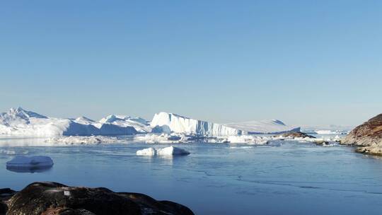 格陵兰冰川航拍