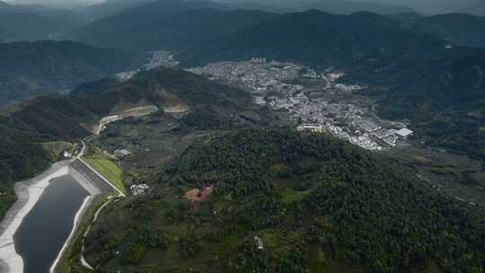 云南大围山远望屏边苗族自治县城视频素材模板下载