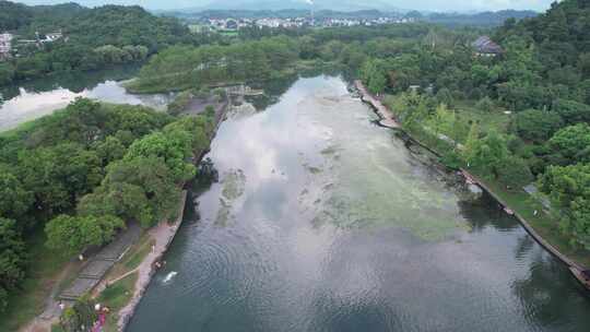 桂林兴安县古水利灵渠风光