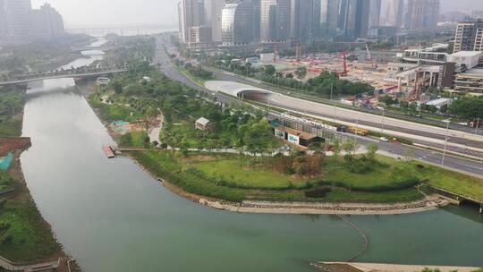 4K 航拍 深圳 前海 风景