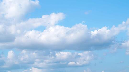 天空延时云朵蓝天白云夏日晴朗天空云层流动