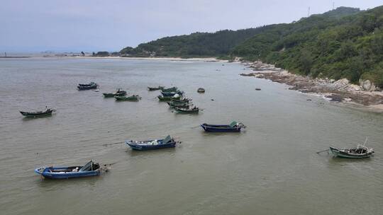 海上渔船航拍