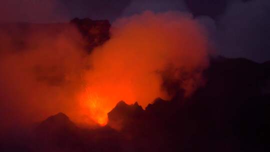 火山，火山，斯特龙博利，岩浆