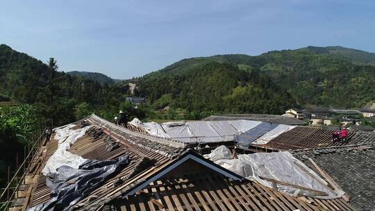 福建漳州农民盖房