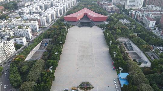 航拍湖北武汉辛亥革命纪念馆博物馆