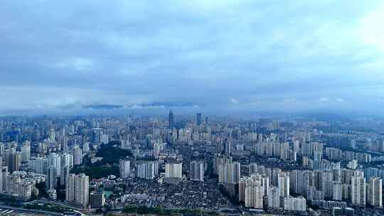 烟雨温州城市风景 浙江温州城市水墨画