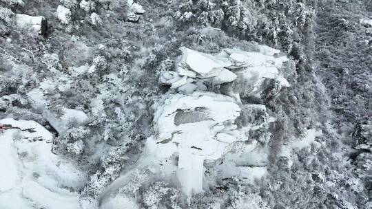 江西九江庐山风景区冬季雪景风光