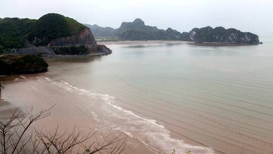 海滩时间流逝