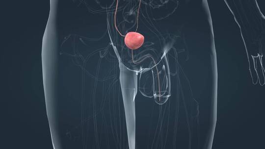 3D三维排尿过程泌尿系统