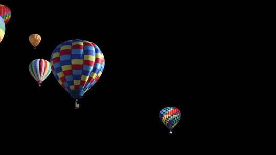 热气球 飞艇视频素材模板下载