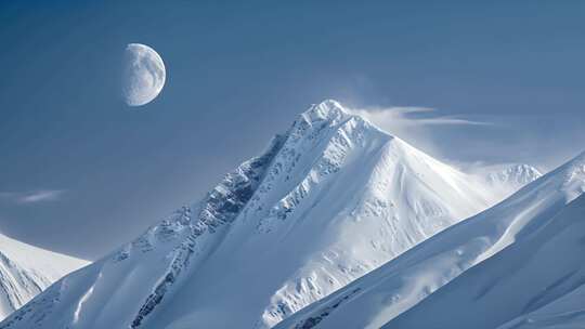 雪山湖泊云海星空视频素材模板下载