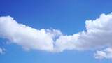 蓝天中的蓬松白云高清在线视频素材下载