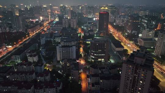 上海浦西中环线夜景