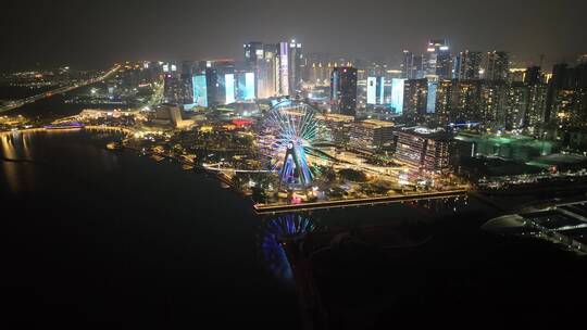 深圳欢乐港湾摩天轮夜景