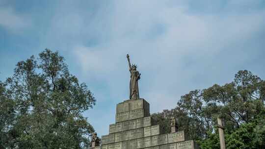 广州_黄花岗烈士陵园_党建基地_地面延时