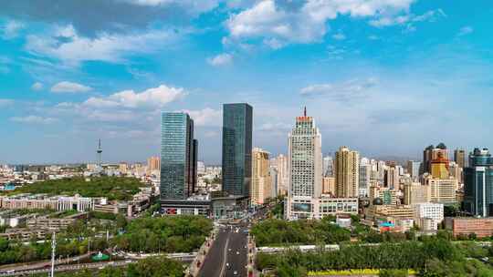 乌鲁木齐市 城市 新疆延时 地标