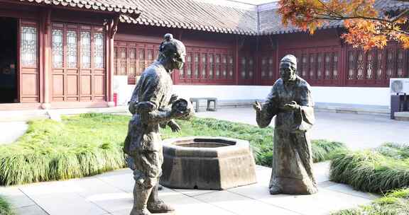 杭州钱王祠雕塑