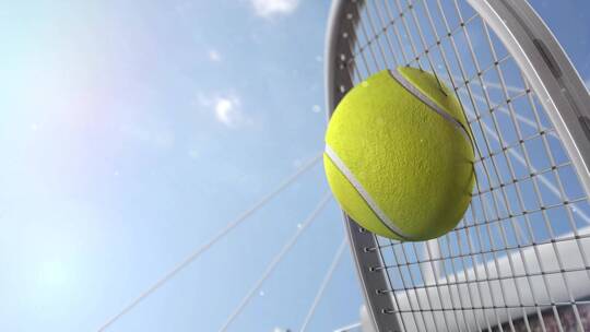专业运动网球拍网球场logo演绎