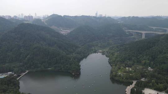 贵州贵阳城市风光旅游景点航拍